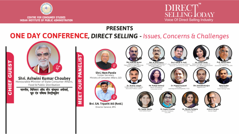 Meet the Panelist at One Day National Conference on Direct Selling Issues, Concerns and Challenges.