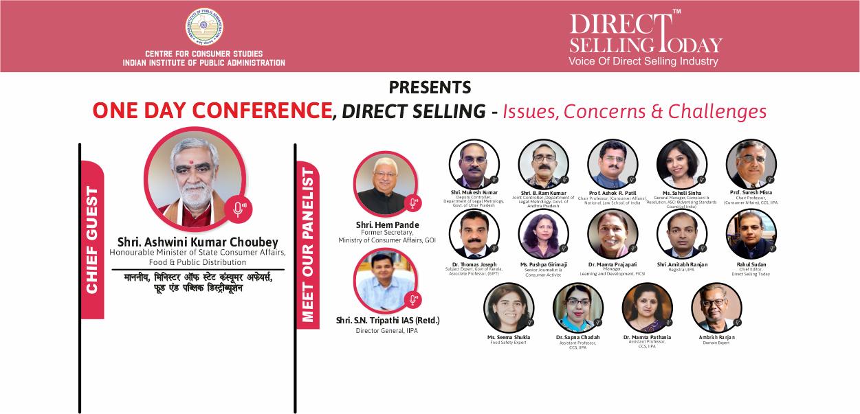 Meet the Panelist at One Day National Conference on Direct Selling Issues, Concerns and Challenges.